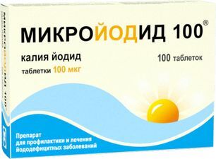 Микройодид 100 100мкг 100 шт. таблетки Микройодид 100 100мкг 100 шт. таблетки