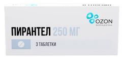 Пирантел 250мг 3 шт. таблетки