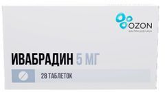 Ивабрадин 5мг 28 шт. таблетки покрытые пленочной оболочкой Ивабрадин 5мг 28 шт. таблетки покрытые пленочной оболочкой