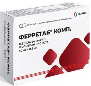 Ферретаб комп. 30 шт. капсулы пролонгированного действия Ферретаб комп. 30 шт. капсулы пролонгированного действия