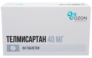 Телмисартан 40мг 84 шт. таблетки Телмисартан 40мг 84 шт. таблетки