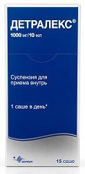 Детралекс 1000мг/10мл 10мл 15 шт. суспензия для приема внутрь Детралекс 1000мг/10мл 10мл 15 шт. суспензия для приема внутрь