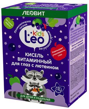 Леовит Лео Кидс кисель витаминный для глаз с Лютеином 12г 5 шт. Леовит Лео Кидс кисель витаминный для глаз с Лютеином 12г 5 шт.
