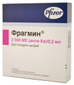 Фрагмин 2500Ме/0,2мл 10 шт. раствор для инъекций Vetter Pharma-Fertigung