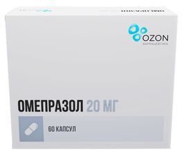 Омепразол 20мг 60 шт. капсулы кишечнорастворимые Омепразол 20мг 60 шт. капсулы кишечнорастворимые
