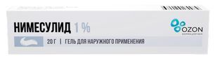 Нимесулид 1% 20г гель для наружного применения Озон
