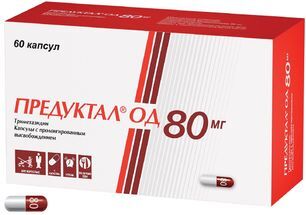 Предуктал од 80мг 60 шт. капсулы с пролонгированным высвобождением Предуктал од 80мг 60 шт. капсулы с пролонгированным высвобождением