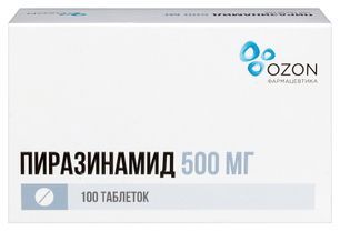 Пиразинамид 500мг 100 шт. таблетки Озон Пиразинамид 500мг 100 шт. таблетки Озон