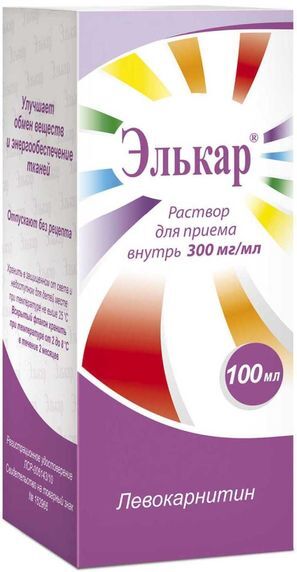 Элькар 30% 100мл раствор Пик-фарма Элькар 30% 100мл раствор Пик-фарма