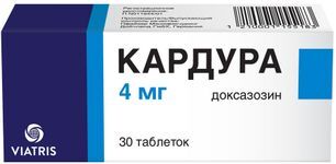 Кардура 4мг 30 шт. таблетки Кардура 4мг 30 шт. таблетки