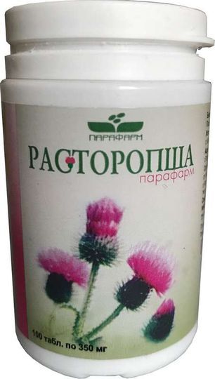 Расторопша-Парафарм таблетки 100 шт. Витамер Расторопша-Парафарм таблетки 100 шт. Витамер