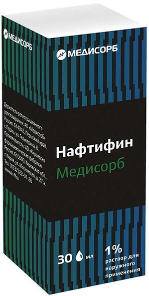 Нафтифин медисорб 1% 30мл раствор для наружного применения Нафтифин медисорб 1% 30мл раствор для наружного применения