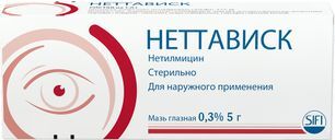 Неттависк 0,3% 5г мазь глазная Неттависк 0,3% 5г мазь глазная