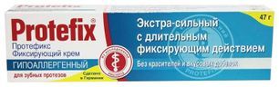 Протефикс крем фиксирующий для зубных протезов экстра сильный 40мл/47г Протефикс крем фиксирующий для зубных протезов экстра сильный 40мл/47г