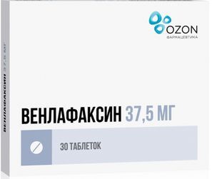 Венлафаксин 37,5мг 30 шт. таблетки Венлафаксин 37,5мг 30 шт. таблетки