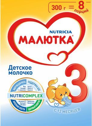 Малютка 3 молочко детское 12+ 300г Малютка 3 молочко детское 12+ 300г