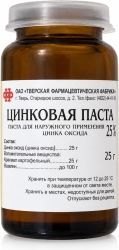 Цинковая Паста 25% 25г паста для наружного применения Цинковая Паста 25% 25г паста для наружного применения