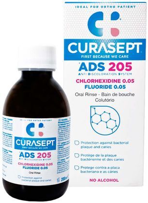 Курасепт ополаскиватель для полости рта с хлоргексидином 0,05% 200мл Curasept S.p.A Курасепт ополаскиватель для полости рта с хлоргексидином 0,05% 200мл Curasept S.p.A