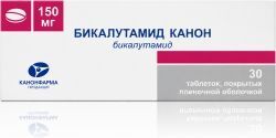 Бикалутамид Канон 150мг 30 шт. таблетки покрытые пленочной оболочкой продакшн Зао Бикалутамид Канон 150мг 30 шт. таблетки покрытые пленочной оболочкой продакшн Зао