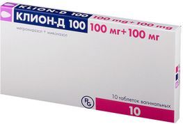 Клион-д 100 10 шт. таблетки вагинальные