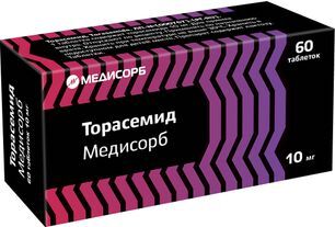 Торасемид медисорб 10мг 60 шт. таблетки Торасемид медисорб 10мг 60 шт. таблетки