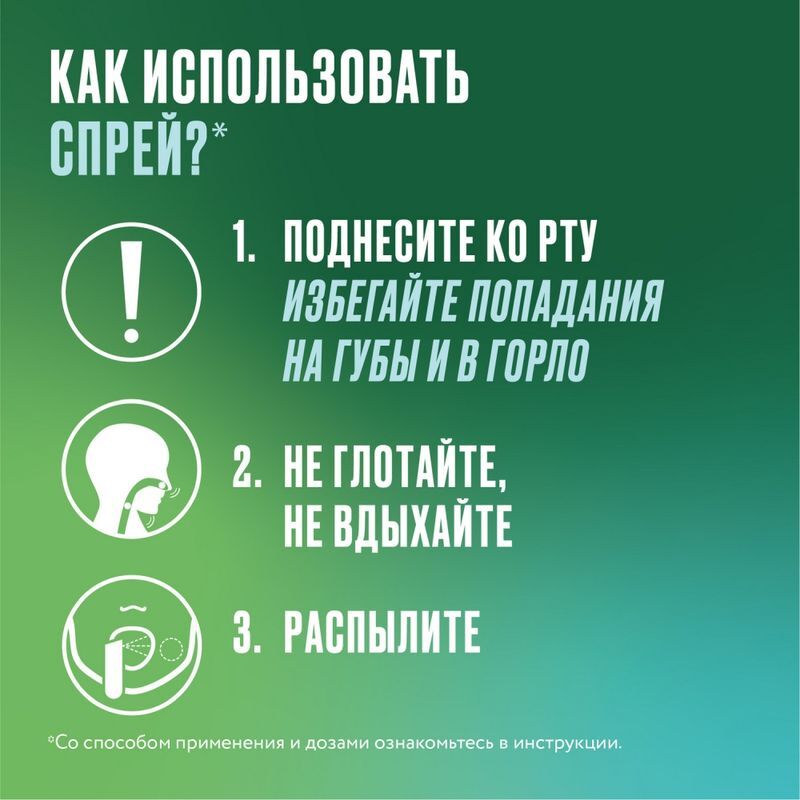 Никоретте мятный спрей от курения для местного применения 1 мг/доза, 13,2 мл 2 шт., фото №6