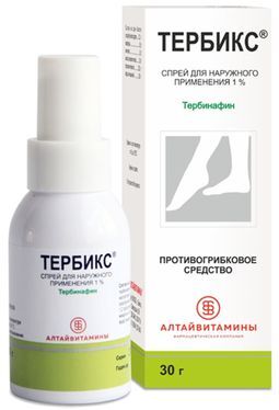 Тербикс 1% 30г спрей для наружного применения Алтайвитамины Тербикс 1% 30г спрей для наружного применения Алтайвитамины
