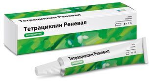 Тетрациклин реневал 1% 5г мазь глазная Тетрациклин реневал 1% 5г мазь глазная