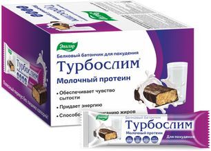 Турбослим батончик для похудения белковый диетический 50г 12 шт. Эвалар Турбослим батончик для похудения белковый диетический 50г 12 шт. Эвалар