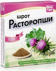 Расторопша шрот 100г РеалКапс Расторопша шрот 100г РеалКапс
