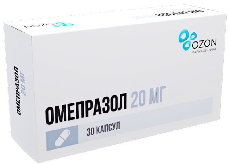Омепразол 20мг 30 шт. капсулы кишечнорастворимые Озон, фото №2