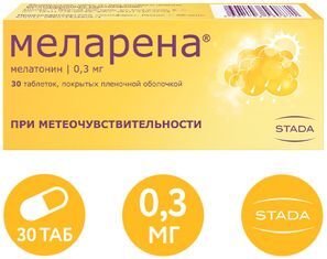 Меларена 0,3мг 30 шт. таблетки покрытые пленочной оболочкой Макиз-Фарма Меларена 0,3мг 30 шт. таблетки покрытые пленочной оболочкой Макиз-Фарма