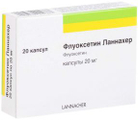Флуоксетин Ланнахер 20мг 20 шт. капсулы