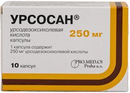 Урсосан 250мг 10 шт. капсулы