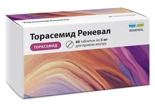 Торасемид Реневал 5мг 60 шт. таблетки Торасемид Реневал 5мг 60 шт. таблетки