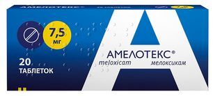 Амелотекс 7,5мг 20 шт. таблетки Амелотекс 7,5мг 20 шт. таблетки