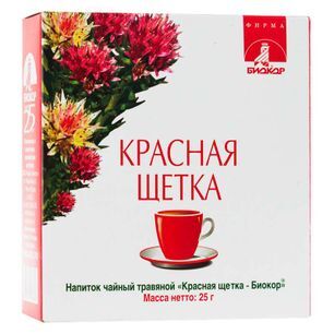 Красная Щетка Корневища И Корни фиточай 25г Биокор