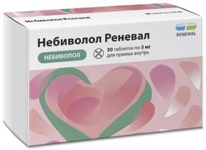 Небиволол реневал 5мг 30 шт. таблетки Небиволол реневал 5мг 30 шт. таблетки